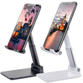 Adjustable Phone Stand Black White ABS Plastic
