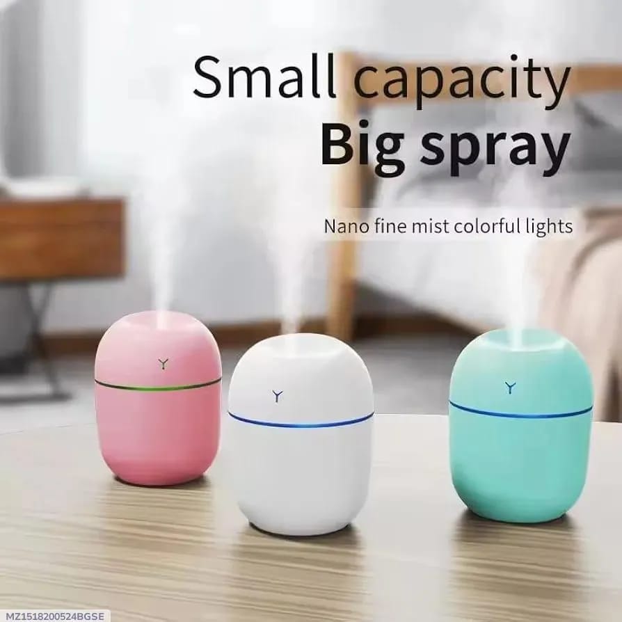 Portable Mini Humidifier with Nano Mist & Colorful Lights